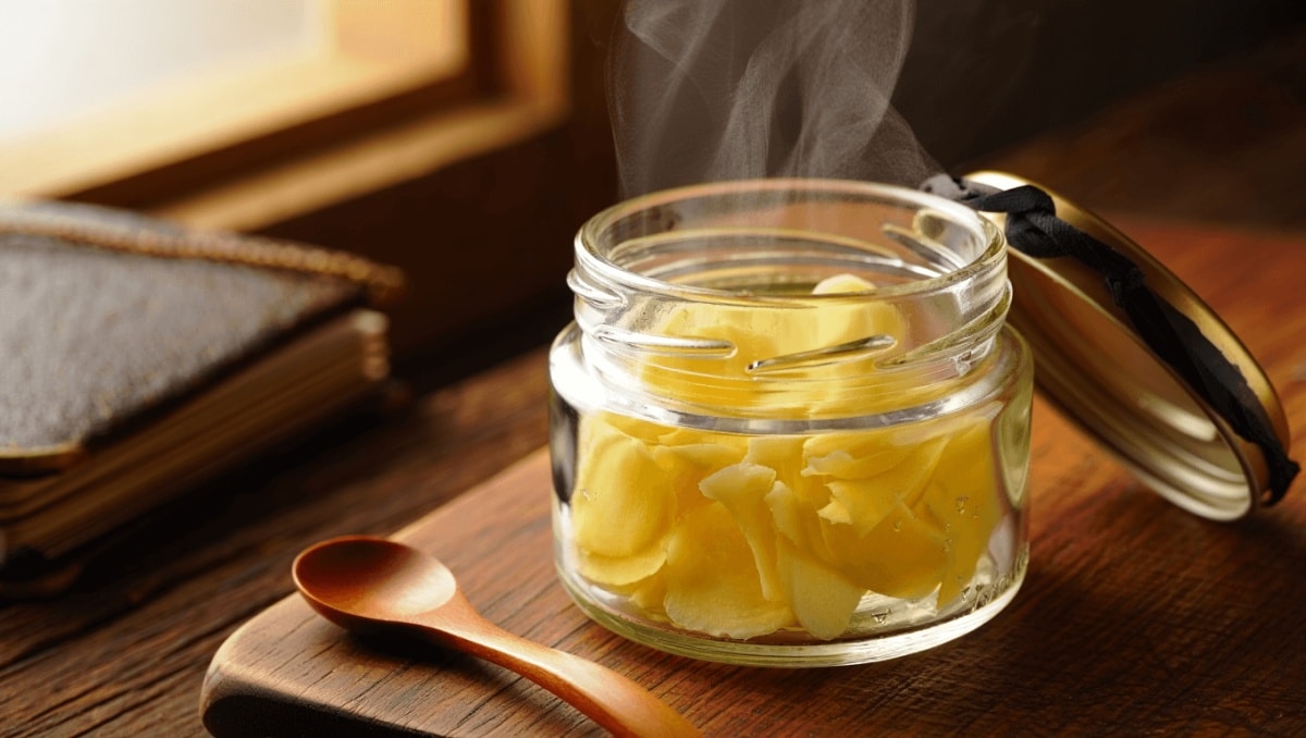 Gingembre à la vapeur dans du vinaigre : le secret de longévité d
