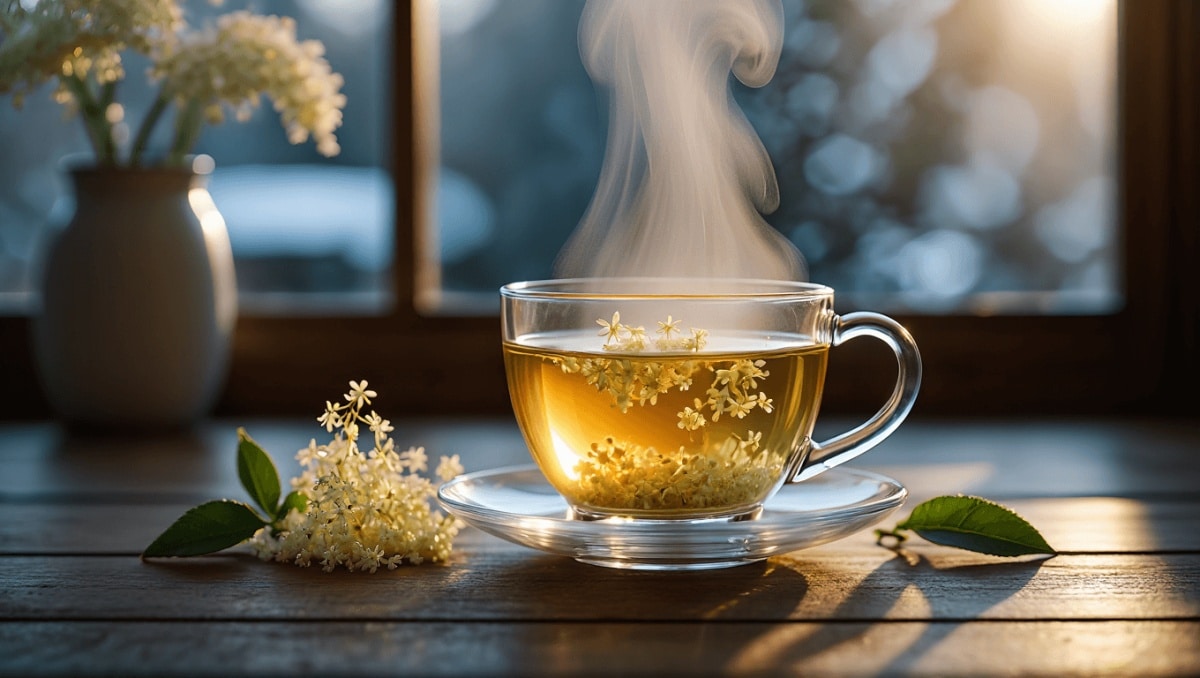 5 bienfaits surprenants de la tisane de fleurs de sureau (avec la recette pas à pas)