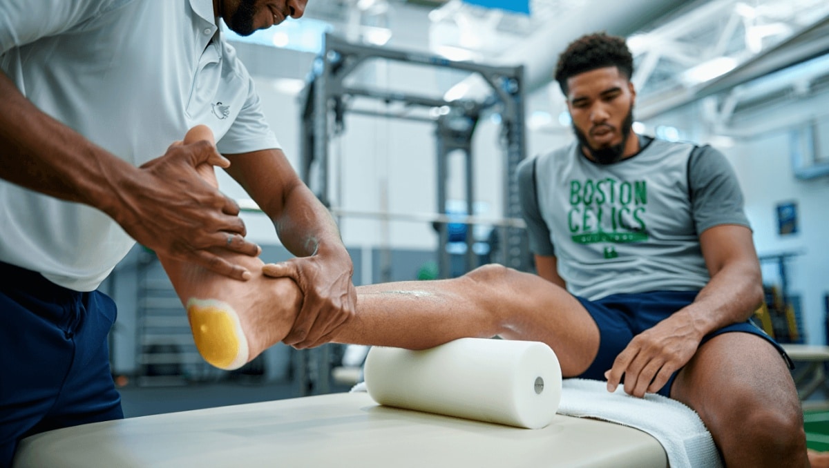Celtics Star Jayson Tatum Talks Pain Management After Achilles Injury