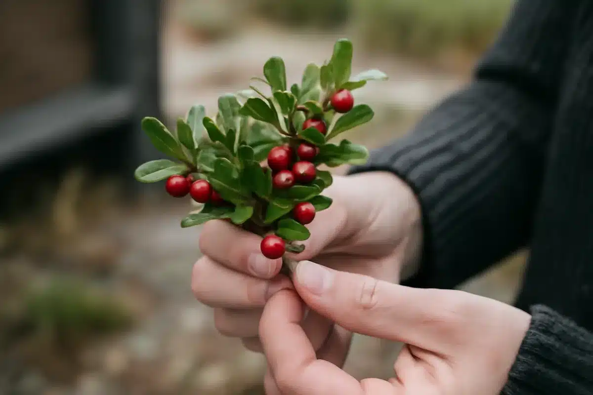 Bearberry (Arctostaphylos uva‑ursi) for urinary comfort — Bearberry contains arbutin, which the body converts into antibacterial compounds in the urinary tract. European authorities recognize this traditional use for bladder comfort. Effectiveness depends on urine pH. An alkaline environment helps the plant’s